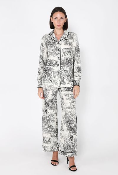 Dior Silk Toile de Jouy Pajama Set, Resort 2019 - 2