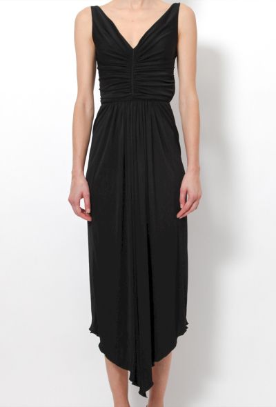 Givenchy V-neck Pleated Dress - 2