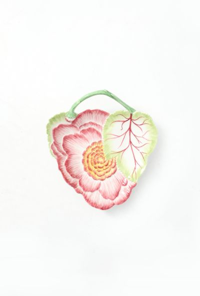 Dior Vintage Ceramic Floral Majolica Dish - 1