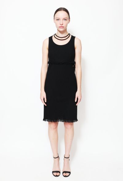 Chanel Frayed Bouclé Collier Dress - 1