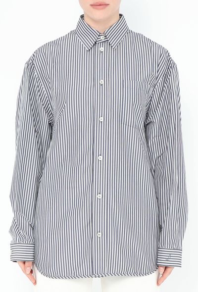 Balenciaga F/W 2016 Structured Pinstripe Shirt - 1