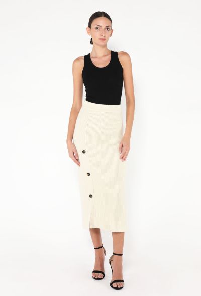 Hermès 2025 Cashmere Ribbed Knit Skirt - 1