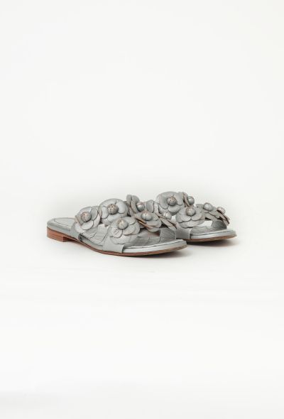 Chanel Camélia Quilted Leather Sandals - 2