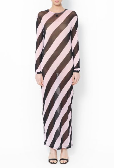 Courrèges 2022 Bicolor Striped Tunic Dress - 2