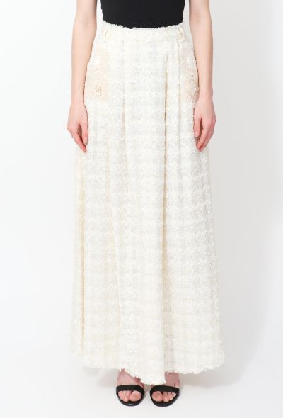 Dolce & Gabbana Embroidered Tweed Long Skirt - 2