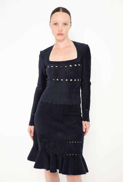 Alaïa Laser-Cut Chenille Ensemble - 1