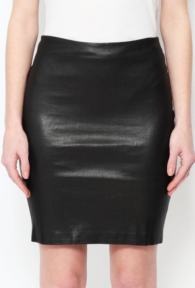 The Row Loattan' Leather Skirt - 2