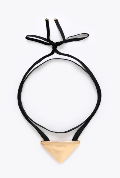 Prada Large 18k Yellow Gold Eternal Choker - 1