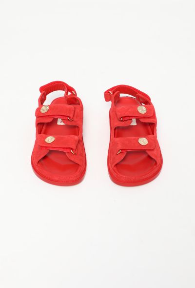 Chanel 2022 Suede 'CC' Dad Sandals - 2