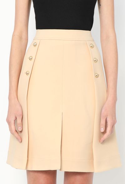 Chloé Pleated Crêpe Skirt - 2