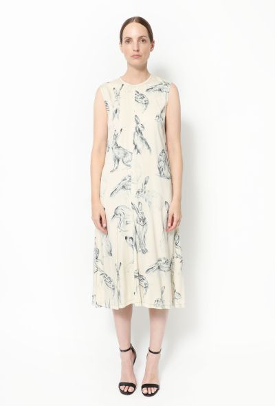 Céline F/W 2015 Wonderland Silk Dress - Rabbit print - 1