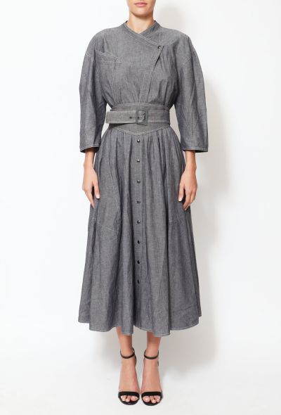Thierry Mugler 80s Belted Cotton Dress - 2