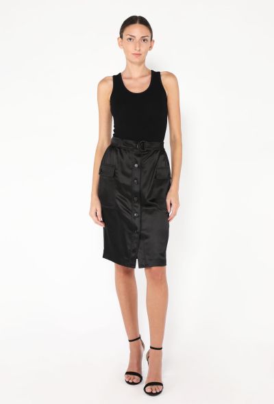 Saint Laurent 2024 Silk Cargo Skirt - 2