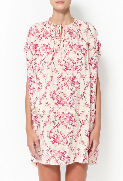 Balenciaga 2011 Floral Silk Tunic Dress - 2