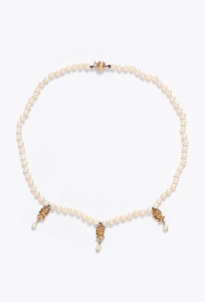 Modern Fine Jewelry Germano Gioielleria 18k Yellow Gold & Pearl Necklace - 1