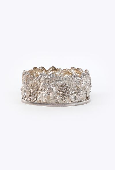Dior Vintage Silver-Plated Wine Coaster - 1