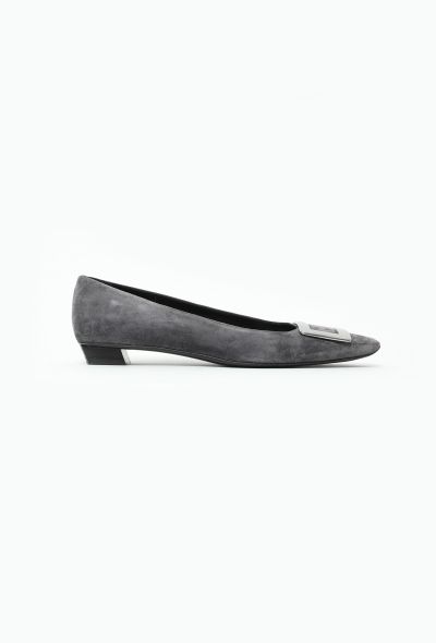 Roger Vivier Suede Trompette Ballerinas - 1