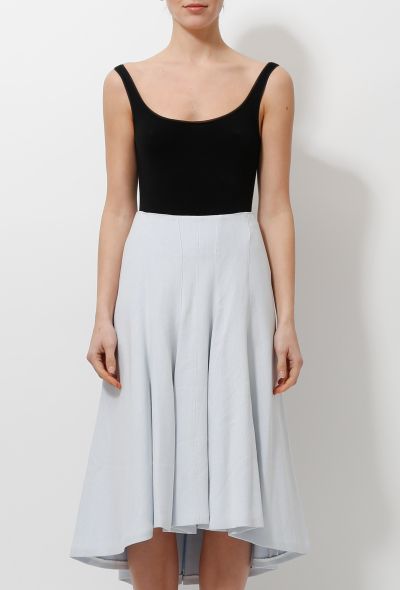 Céline Flared Crêpe Asymmetrical Skirt - 2