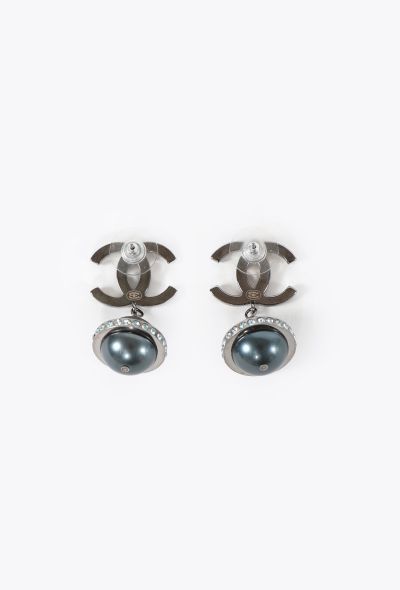 Chanel 2017 Strass Planet Drop Earrings - 2