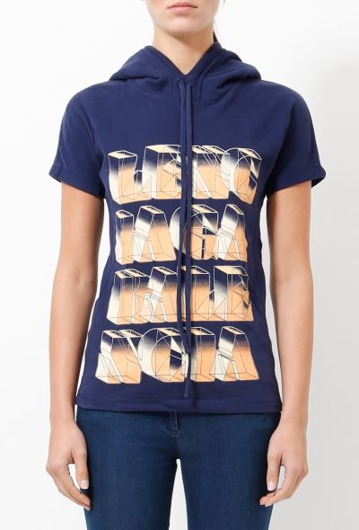 Balenciaga Spring 2012 Hooded Graphic Top - 1
