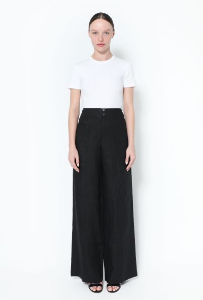 Chanel 1999 Wide-Leg Linen Trousers - 1