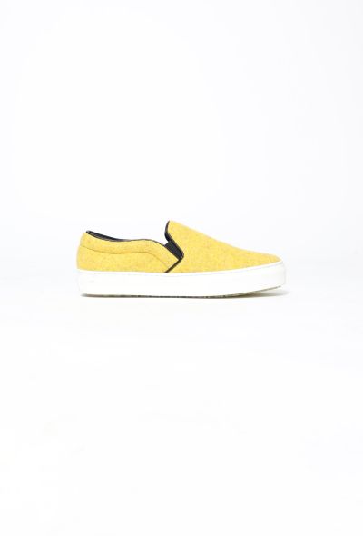 Céline 2014 Felt Slip-On Sneakers - 1