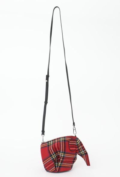 Loewe Tartan Mini Elephant Bag - 1