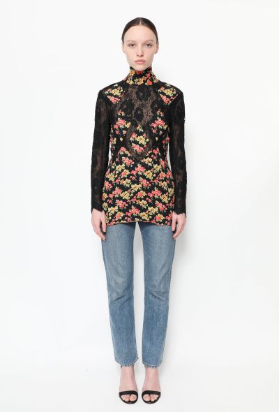 Valentino Vintage Floral Lace Top - 2