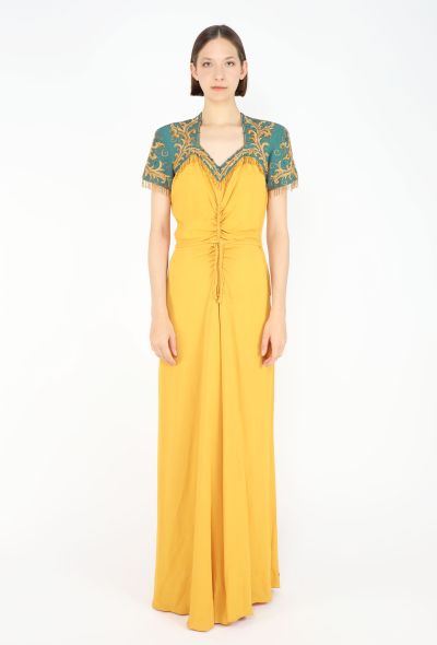 Jeanne Paquin Beaded Crêpe Gown, 1950s - 2