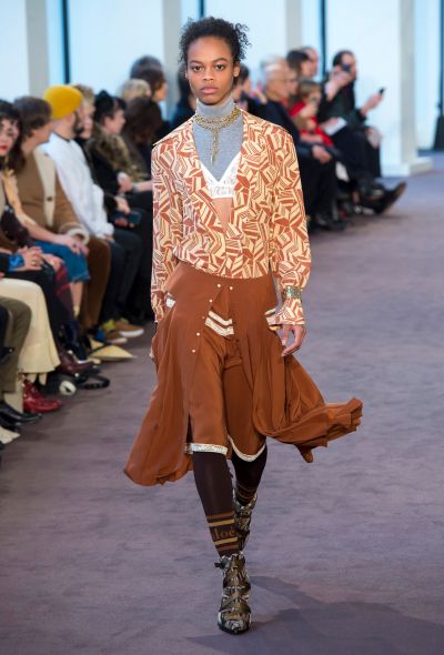 Chloé F/W 2018 Asymmetrical Silk Skirt - 2