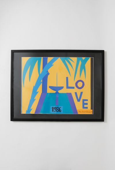 Saint Laurent Original Love Poster, 1986 - 1