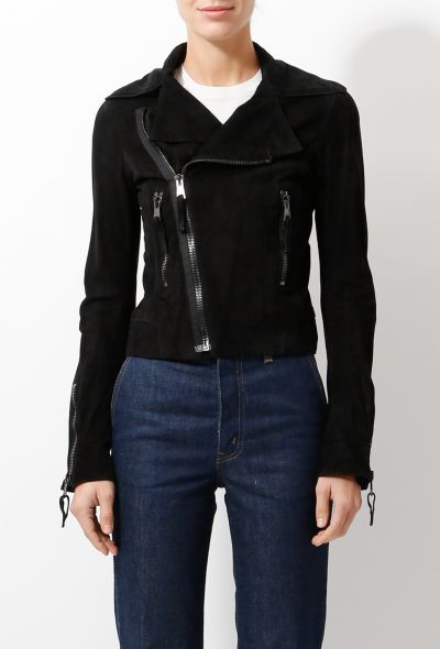 Balenciaga 2007 Suede Biker Jacket - 2