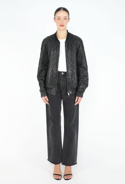 Gucci '90s Leather Bomber Jacket - 1