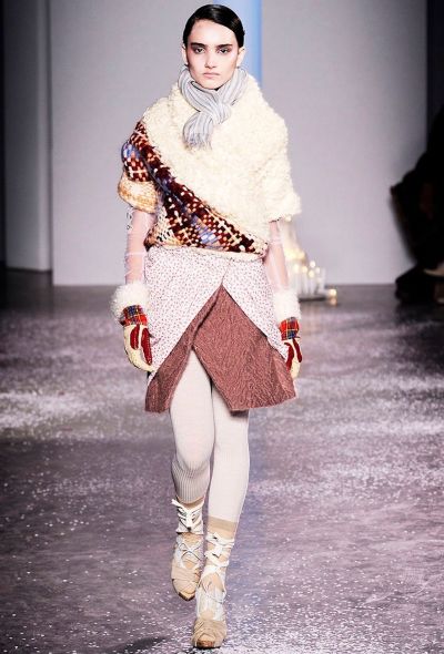 Rodarte F/W 2010 Rabbit Fur Wrap Jacket - 2
