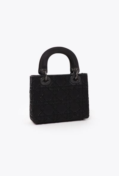 Dior '90s Mini Lady Dior  Satin Cannage Bag - 2