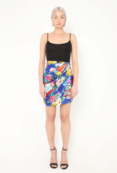 Emanuel Ungaro Vintage Ruched Silk Wrap Skirt - 2