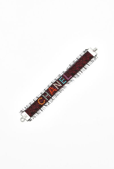 Chanel 2000 Embellished Lace Bracelet - 2