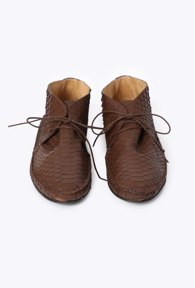 The Row Tyler Snakeskin Desert Mocassins, S/S 2024 - 2