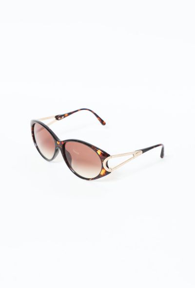 Christian Dior 90s Tortoiseshell Oval Sunglasses - 2
