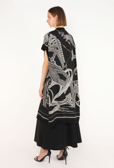 Hermès 'Zouaves et Dragons Finesse' Silk Kaftan, 2021 - 2