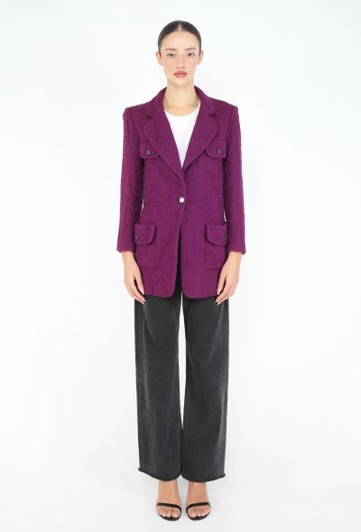 Chanel Fall 1997 Notched Tweed Jacket - 2