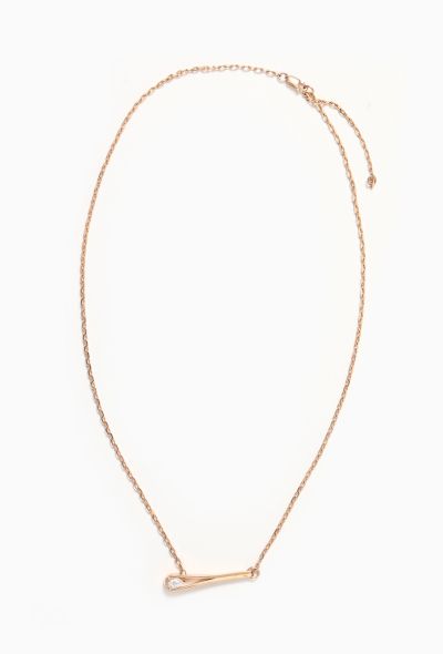 Repossi 18k Rose Gold & Diamond Serti Inversé Necklace - 1