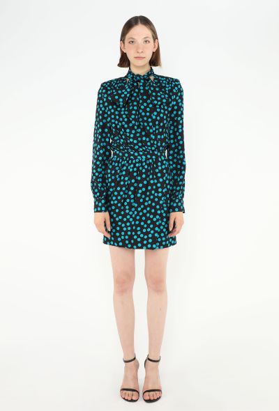 Saint Laurent 2020 Silk Polka Dot Dress - 2