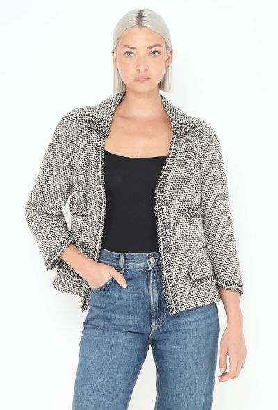 Chanel Haute Couture 2008 Chevron Tweed Jacket - 1