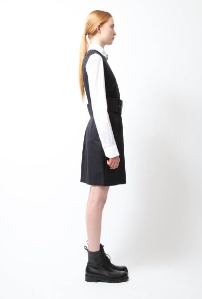 Comme des Garçons Navy Belted Dress - 2