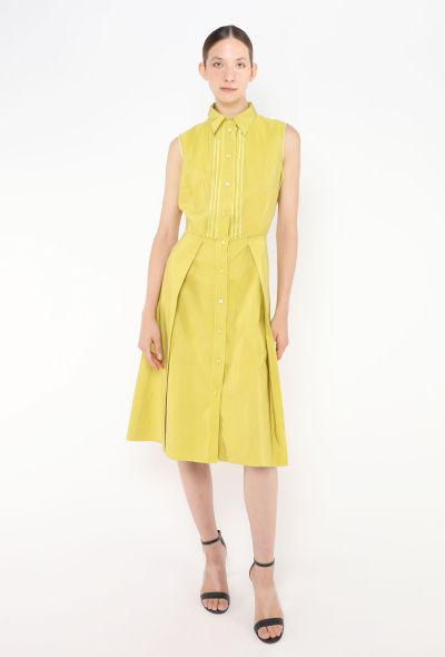 Prada Early 2000s Frayed Pintuck Dress - 1