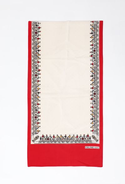 Céline Vintage Equestrian Rectangular Scarf - 1