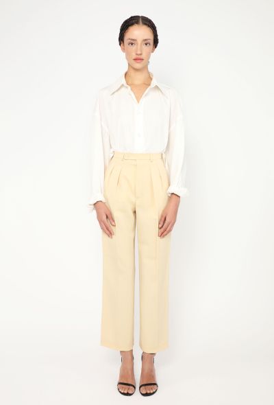 Saint Laurent '70s Pleated Twill Trousers - 1