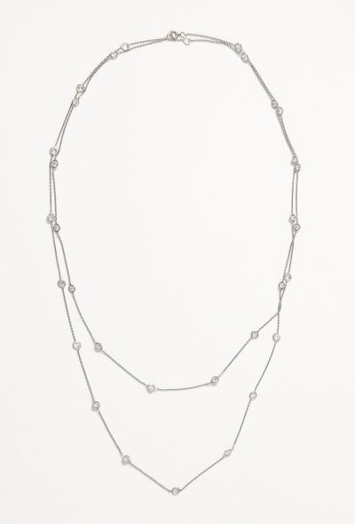 Vintage Fine Jewelry Platinum & 6 Carats Diamond Sautoir Necklace - 1