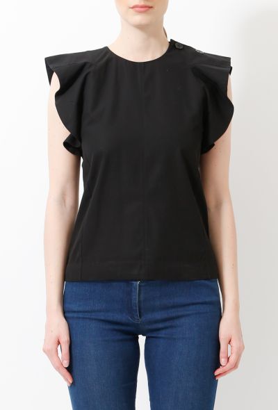 Céline Ruffled Sleeved Top - 1